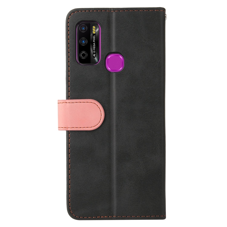 For Infinix Hot 9 Play Business Stitching-Color Horizontal Flip PU Leather Case with Holder & Card Slots & Photo Frame