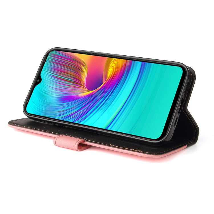 For Infinix Hot 9 Play Business Stitching-Color Horizontal Flip PU Leather Case with Holder & Card Slots & Photo Frame
