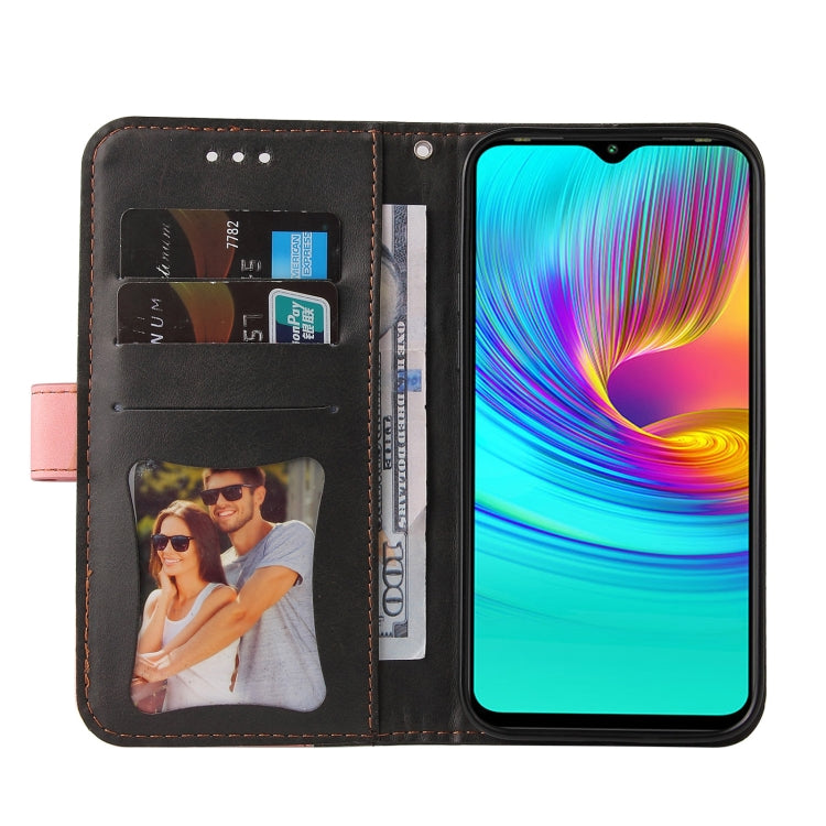 For Infinix Hot 9 Play Business Stitching-Color Horizontal Flip PU Leather Case with Holder & Card Slots & Photo Frame