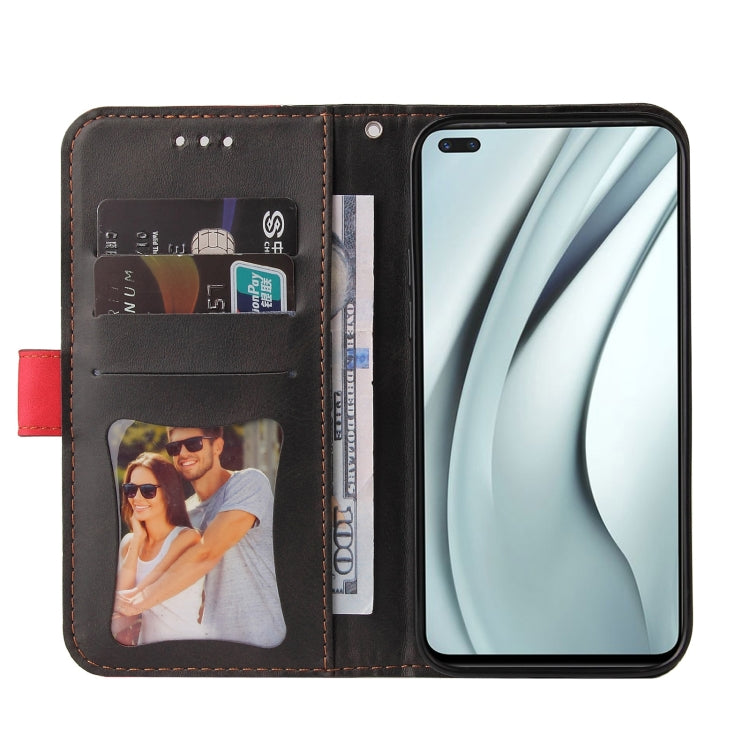 For Infinix Note 8 Business Stitching-Color Horizontal Flip PU Leather Case with Holder & Card Slots & Photo Frame