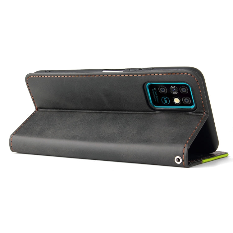 For Infinix Note 8 Business Stitching-Color Horizontal Flip PU Leather Case with Holder & Card Slots & Photo Frame