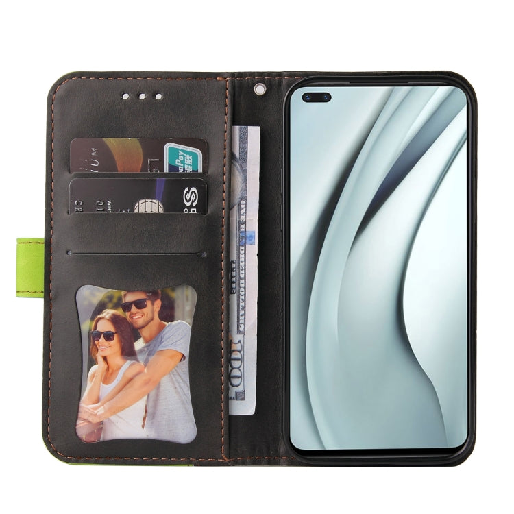 For Infinix Note 8 Business Stitching-Color Horizontal Flip PU Leather Case with Holder & Card Slots & Photo Frame