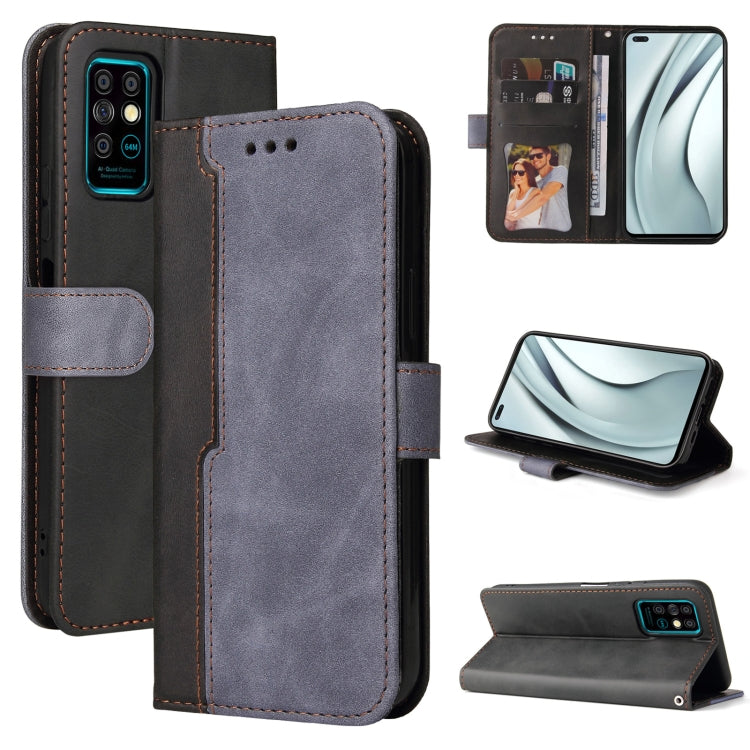 For Infinix Note 8 Business Stitching-Color Horizontal Flip PU Leather Case with Holder & Card Slots & Photo Frame