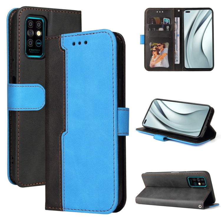 For Infinix Note 8 Business Stitching-Color Horizontal Flip PU Leather Case with Holder & Card Slots & Photo Frame