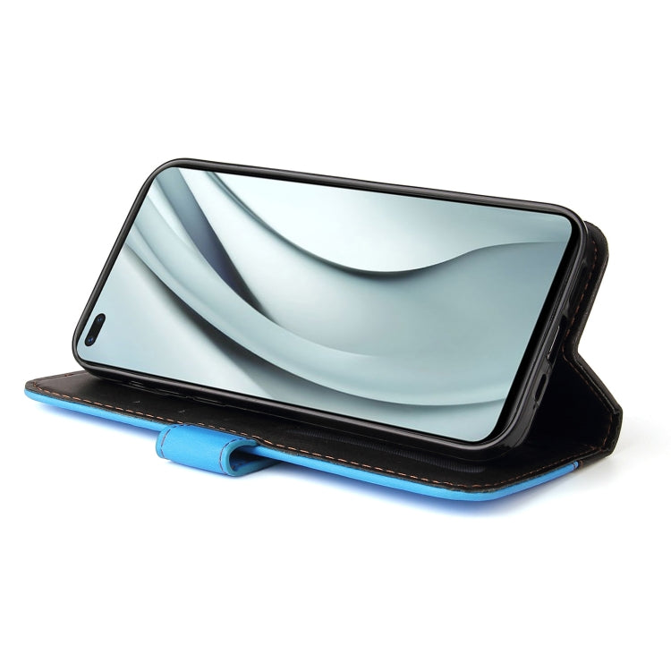 For Infinix Note 8 Business Stitching-Color Horizontal Flip PU Leather Case with Holder & Card Slots & Photo Frame