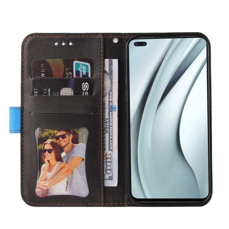For Infinix Note 8 Business Stitching-Color Horizontal Flip PU Leather Case with Holder & Card Slots & Photo Frame