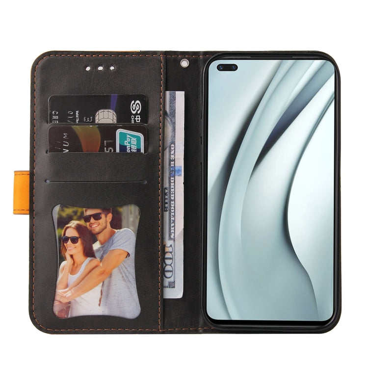 For Infinix Note 8 Business Stitching-Color Horizontal Flip PU Leather Case with Holder & Card Slots & Photo Frame