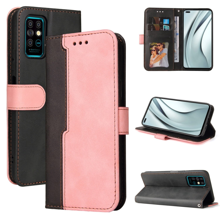 For Infinix Note 8 Business Stitching-Color Horizontal Flip PU Leather Case with Holder & Card Slots & Photo Frame