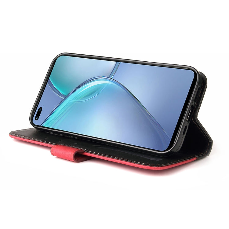 For Infinix Zero 8 Business Stitching-Color Horizontal Flip PU Leather Case with Holder & Card Slots & Photo Frame