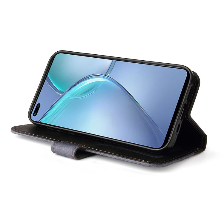 For Infinix Zero 8 Business Stitching-Color Horizontal Flip PU Leather Case with Holder & Card Slots & Photo Frame
