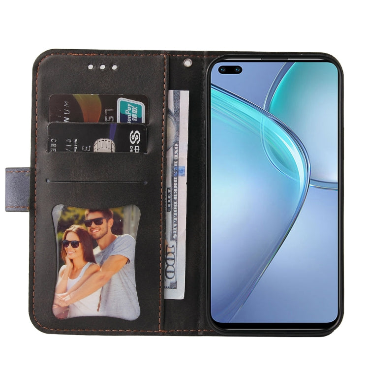 For Infinix Zero 8 Business Stitching-Color Horizontal Flip PU Leather Case with Holder & Card Slots & Photo Frame