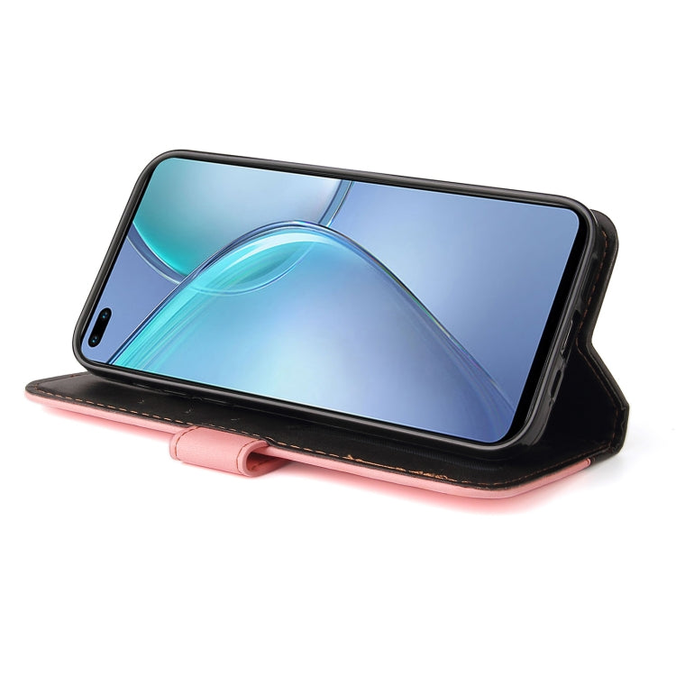 For Infinix Zero 8 Business Stitching-Color Horizontal Flip PU Leather Case with Holder & Card Slots & Photo Frame