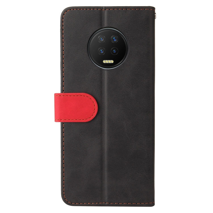 For Infinix Note 7 Business Stitching-Color Horizontal Flip PU Leather Case with Holder & Card Slots & Photo Frame