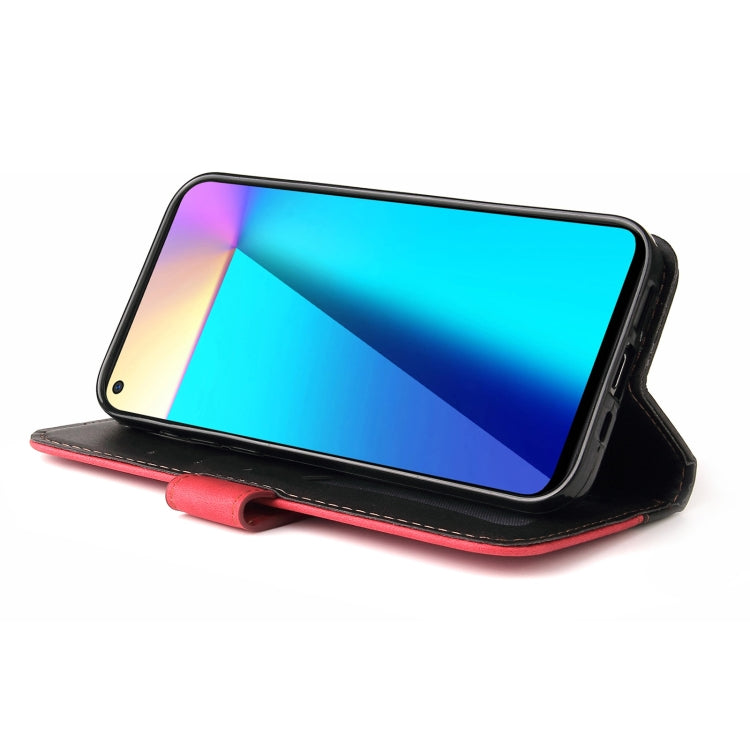 For Infinix Note 7 Business Stitching-Color Horizontal Flip PU Leather Case with Holder & Card Slots & Photo Frame