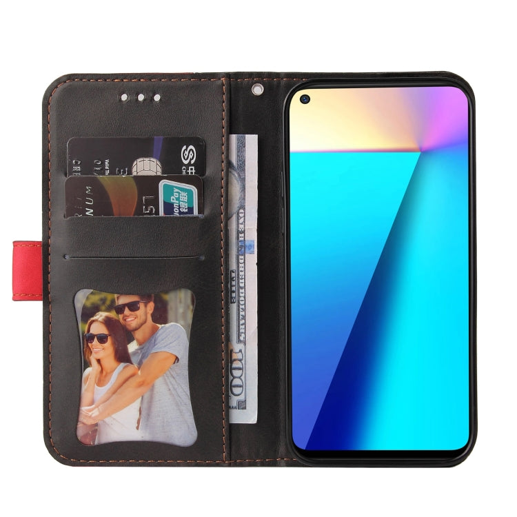 For Infinix Note 7 Business Stitching-Color Horizontal Flip PU Leather Case with Holder & Card Slots & Photo Frame
