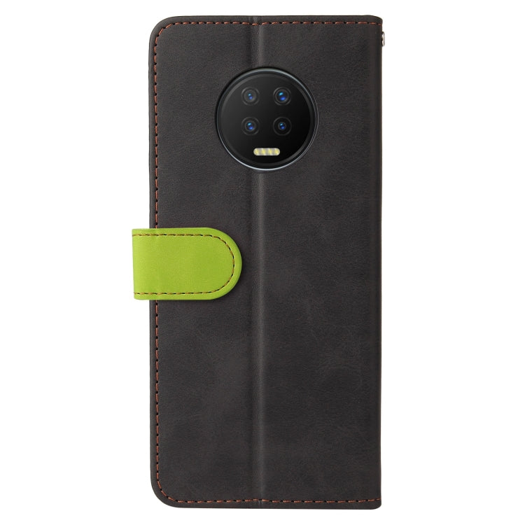 For Infinix Note 7 Business Stitching-Color Horizontal Flip PU Leather Case with Holder & Card Slots & Photo Frame
