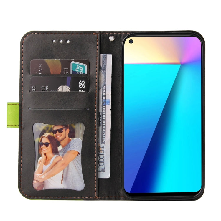 For Infinix Note 7 Business Stitching-Color Horizontal Flip PU Leather Case with Holder & Card Slots & Photo Frame