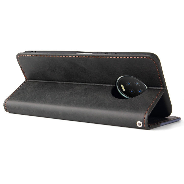 For Infinix Note 7 Business Stitching-Color Horizontal Flip PU Leather Case with Holder & Card Slots & Photo Frame
