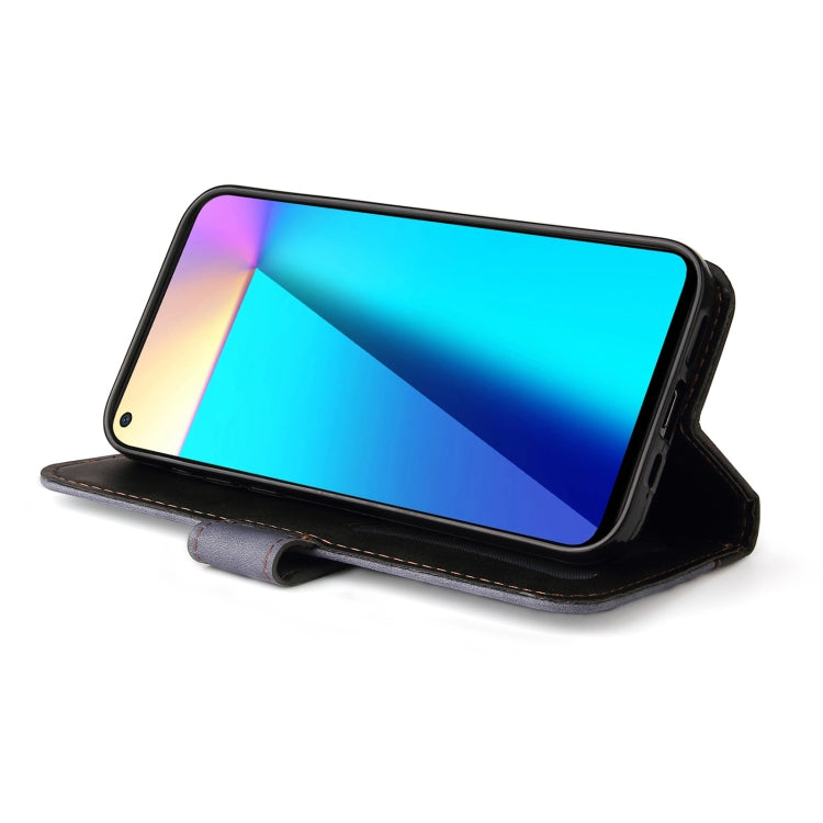 For Infinix Note 7 Business Stitching-Color Horizontal Flip PU Leather Case with Holder & Card Slots & Photo Frame