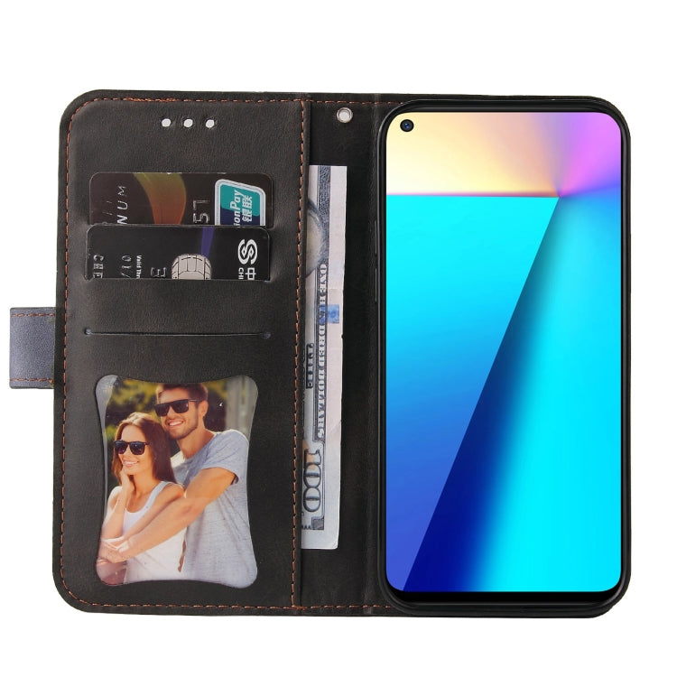 For Infinix Note 7 Business Stitching-Color Horizontal Flip PU Leather Case with Holder & Card Slots & Photo Frame