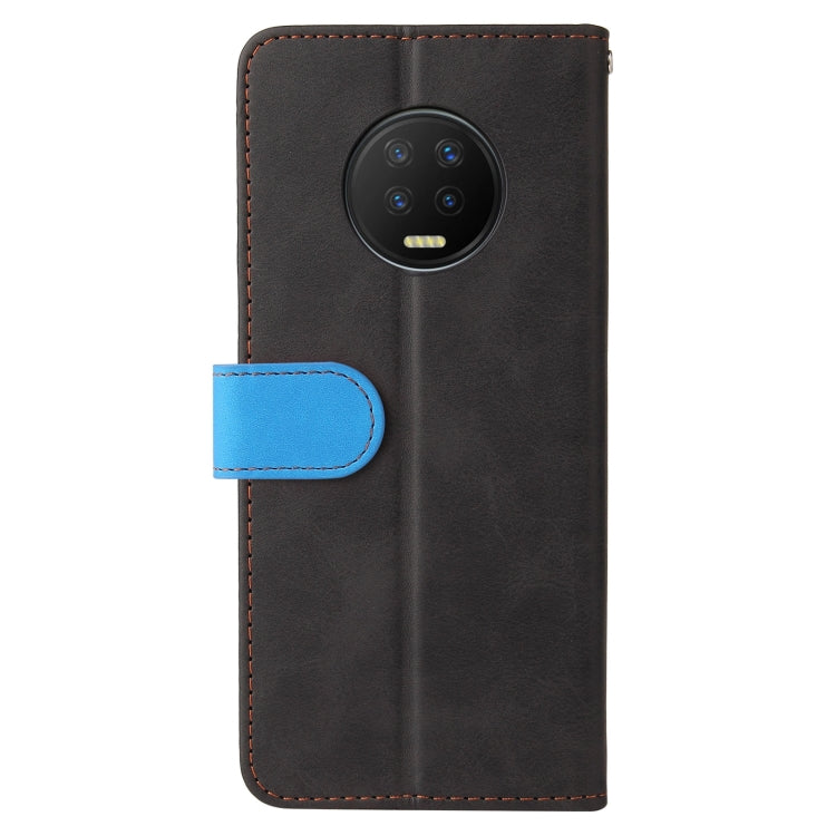 For Infinix Note 7 Business Stitching-Color Horizontal Flip PU Leather Case with Holder & Card Slots & Photo Frame