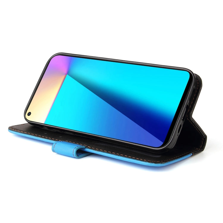 For Infinix Note 7 Business Stitching-Color Horizontal Flip PU Leather Case with Holder & Card Slots & Photo Frame