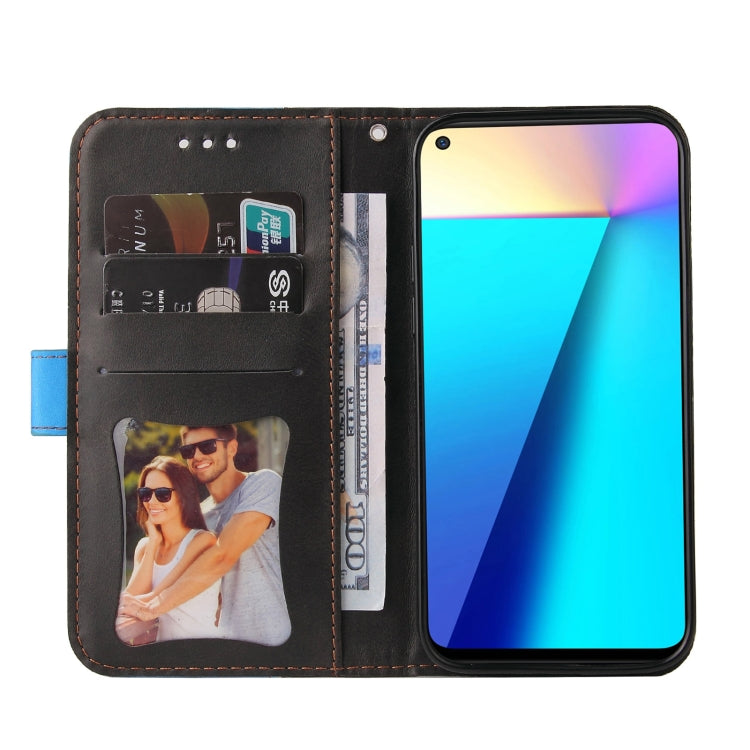 For Infinix Note 7 Business Stitching-Color Horizontal Flip PU Leather Case with Holder & Card Slots & Photo Frame