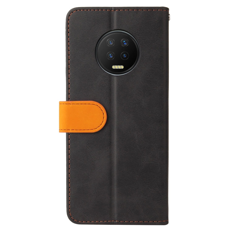 For Infinix Note 7 Business Stitching-Color Horizontal Flip PU Leather Case with Holder & Card Slots & Photo Frame