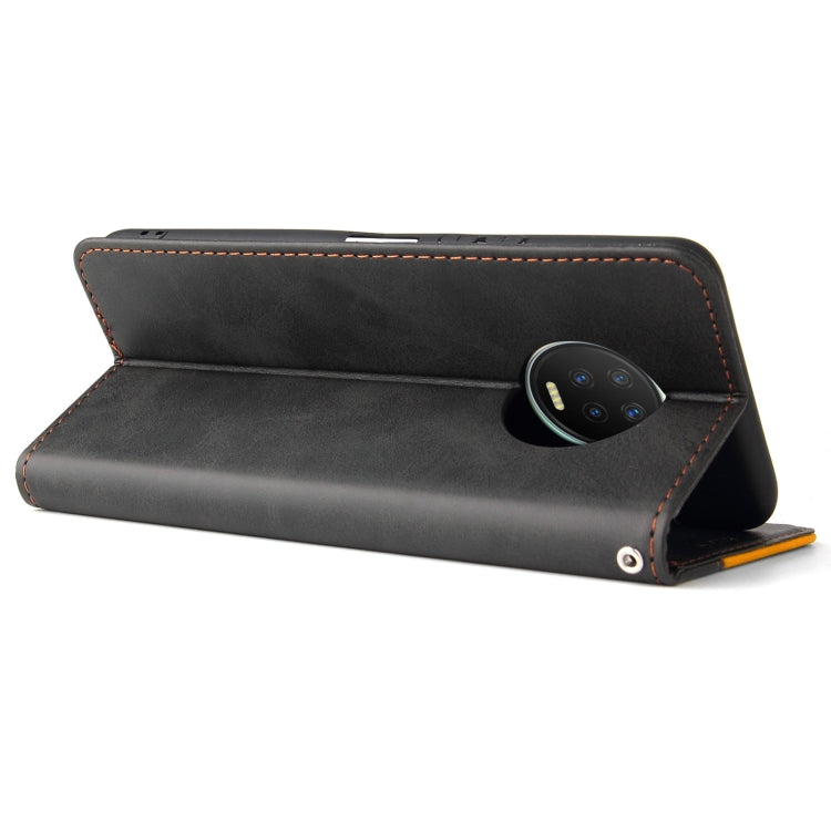 For Infinix Note 7 Business Stitching-Color Horizontal Flip PU Leather Case with Holder & Card Slots & Photo Frame