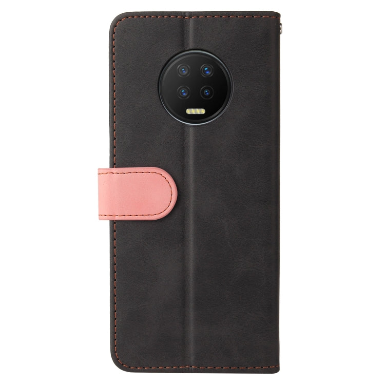 For Infinix Note 7 Business Stitching-Color Horizontal Flip PU Leather Case with Holder & Card Slots & Photo Frame