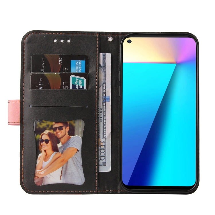 For Infinix Note 7 Business Stitching-Color Horizontal Flip PU Leather Case with Holder & Card Slots & Photo Frame