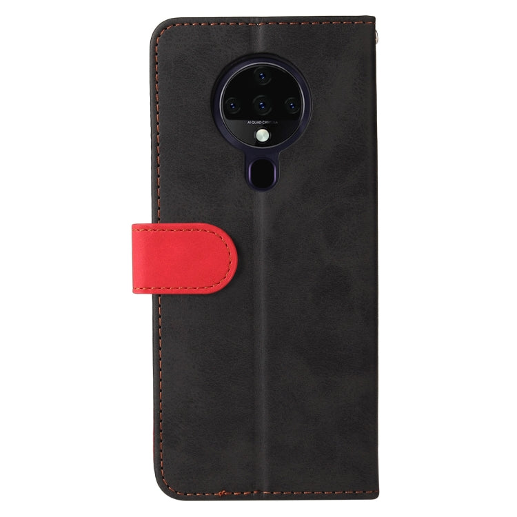 For Tecno Spark 6 Business Stitching-Color Horizontal Flip PU Leather Case with Holder & Card Slots & Photo Frame
