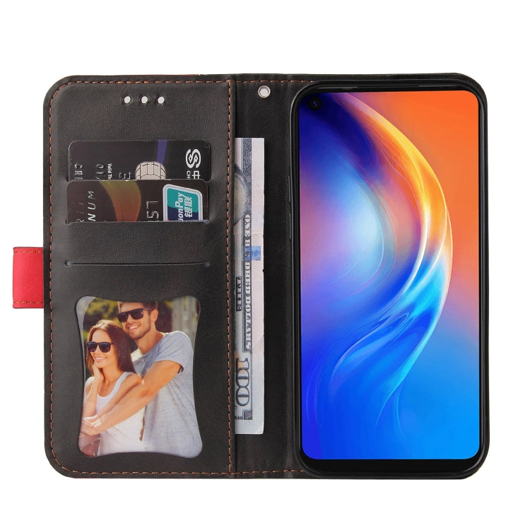 For Tecno Spark 6 Business Stitching-Color Horizontal Flip PU Leather Case with Holder & Card Slots & Photo Frame