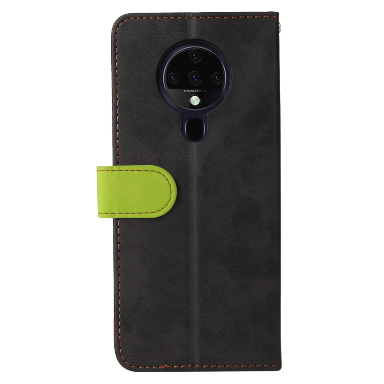 For Tecno Spark 6 Business Stitching-Color Horizontal Flip PU Leather Case with Holder & Card Slots & Photo Frame