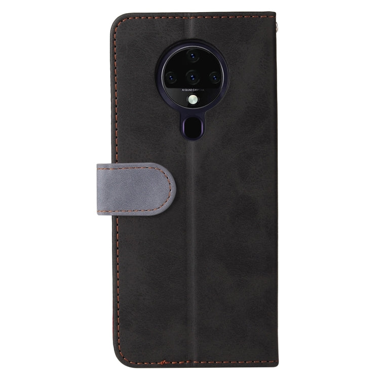 For Tecno Spark 6 Business Stitching-Color Horizontal Flip PU Leather Case with Holder & Card Slots & Photo Frame
