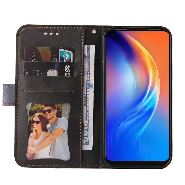 For Tecno Spark 6 Business Stitching-Color Horizontal Flip PU Leather Case with Holder & Card Slots & Photo Frame