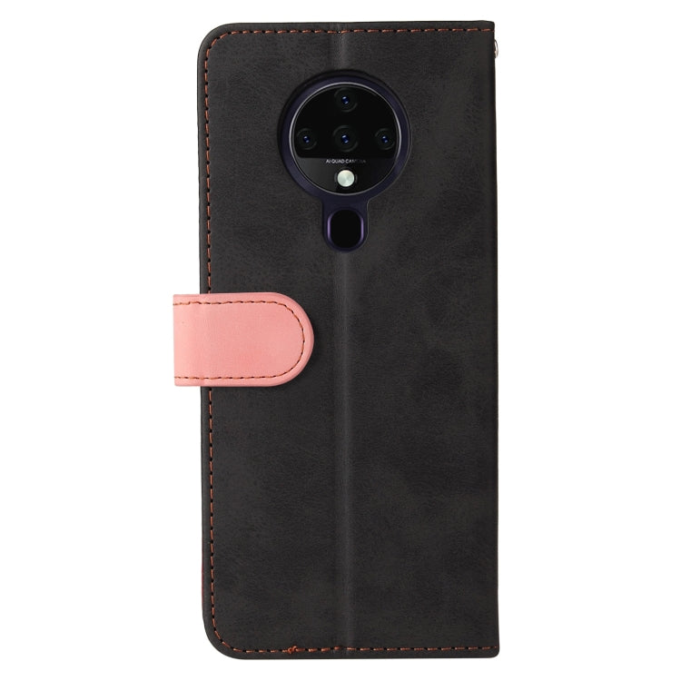 For Tecno Spark 6 Business Stitching-Color Horizontal Flip PU Leather Case with Holder & Card Slots & Photo Frame