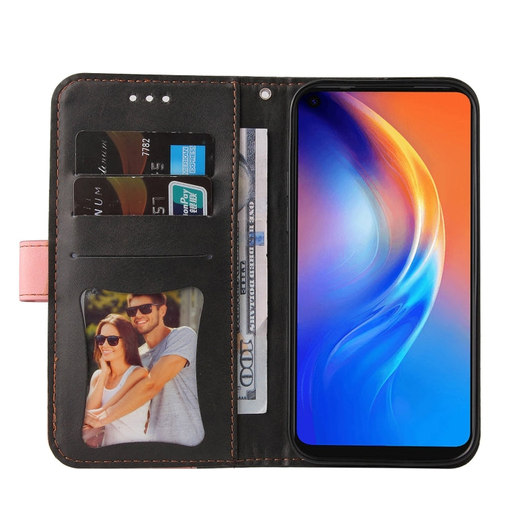 For Tecno Spark 6 Business Stitching-Color Horizontal Flip PU Leather Case with Holder & Card Slots & Photo Frame