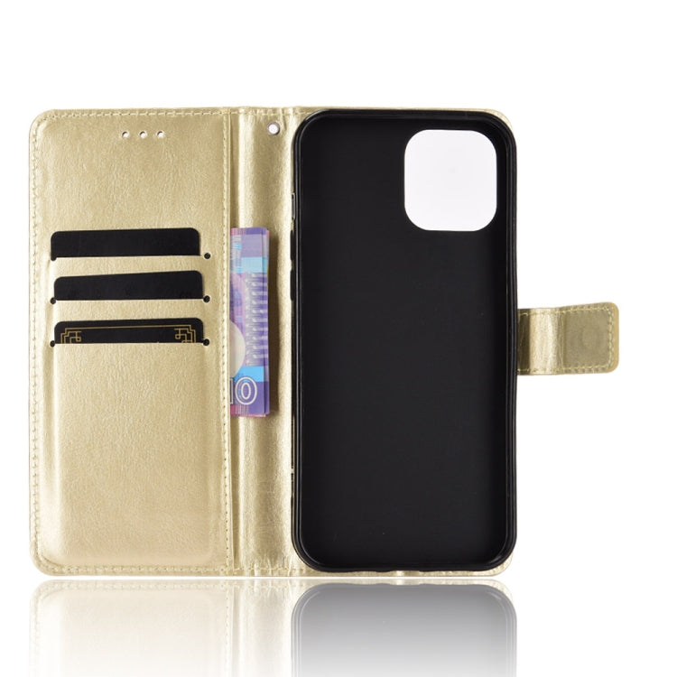For iPhone 13 Pro Crazy Horse Texture Horizontal Flip Leather Case with Holder & Card Slots & Lanyard
