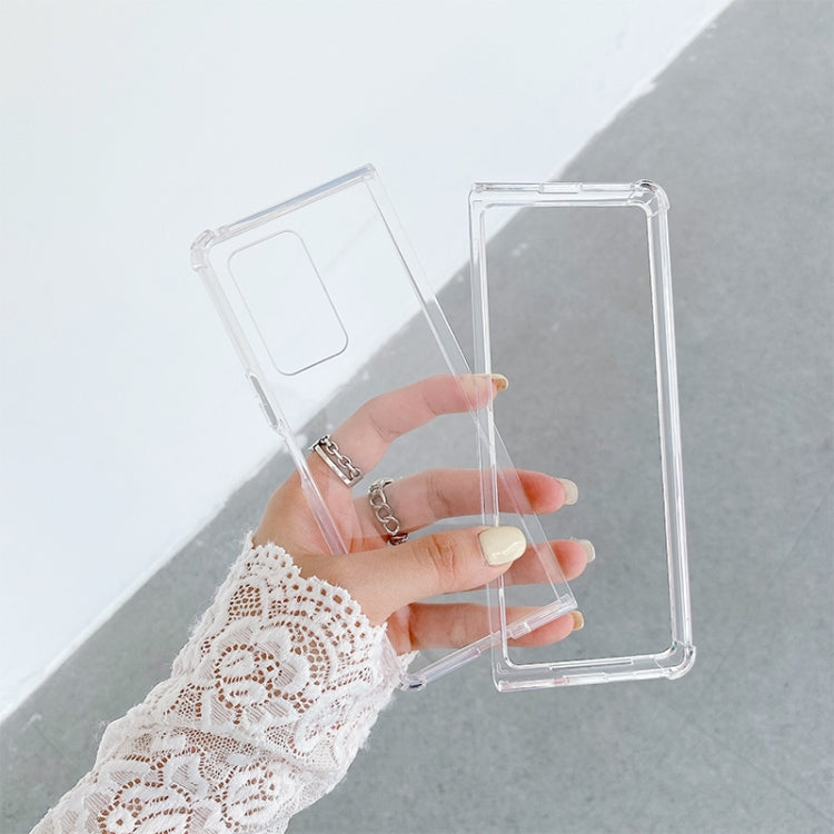 For Samsung Galaxy Z Fold2 5G Shock-resistant Transparent Acrylic TPU Protective Case