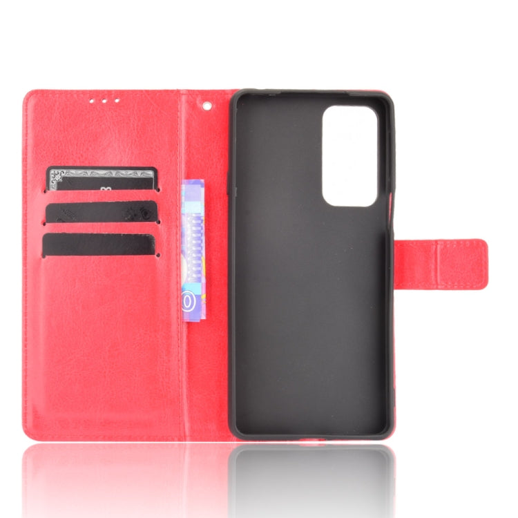 For Motorola Edge 20 Crazy Horse Texture Horizontal Flip Leather Case with Holder & Card Slots & Lanyard