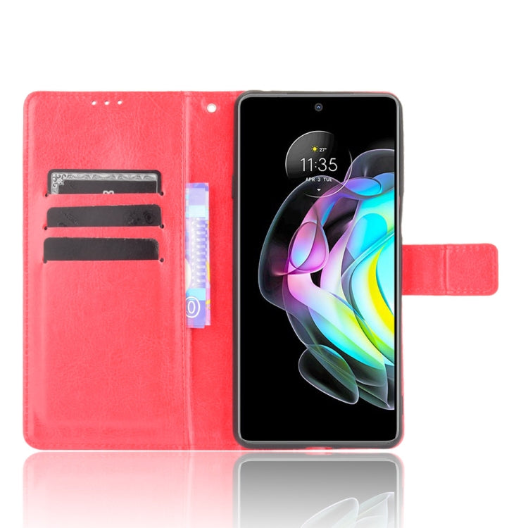 For Motorola Edge 20 Crazy Horse Texture Horizontal Flip Leather Case with Holder & Card Slots & Lanyard