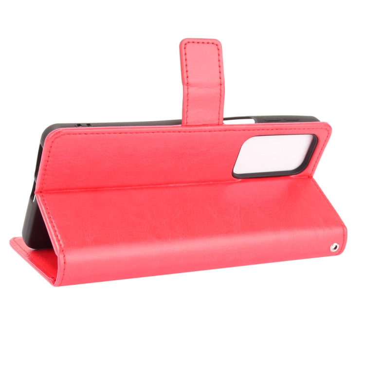For Motorola Edge 20 Crazy Horse Texture Horizontal Flip Leather Case with Holder & Card Slots & Lanyard