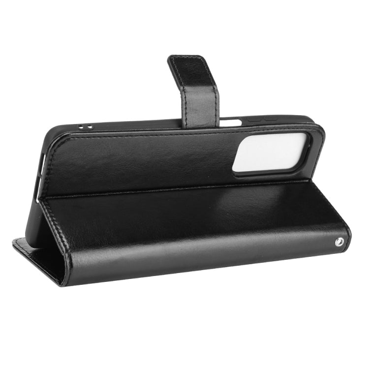 For Motorola Edge 2021 Crazy Horse Texture Horizontal Flip Leather Case with Holder & Card Slots & Lanyard