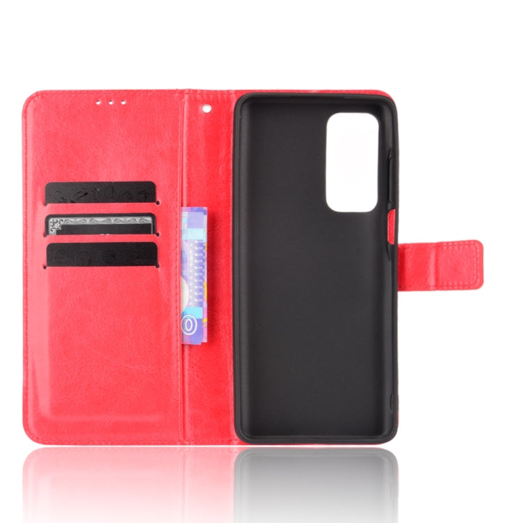For Motorola Edge 2021 Crazy Horse Texture Horizontal Flip Leather Case with Holder & Card Slots & Lanyard