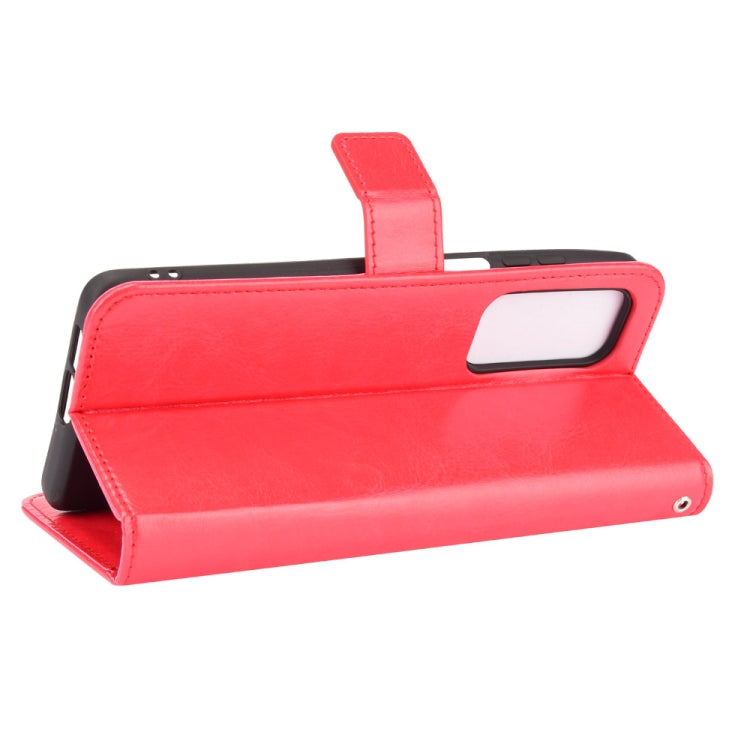 For Motorola Edge 2021 Crazy Horse Texture Horizontal Flip Leather Case with Holder & Card Slots & Lanyard
