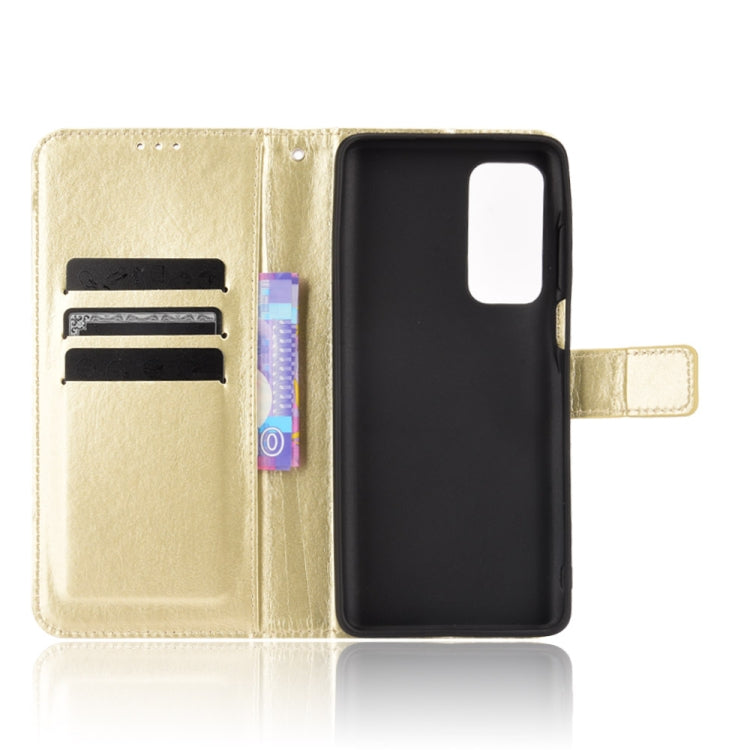 For Motorola Edge 2021 Crazy Horse Texture Horizontal Flip Leather Case with Holder & Card Slots & Lanyard