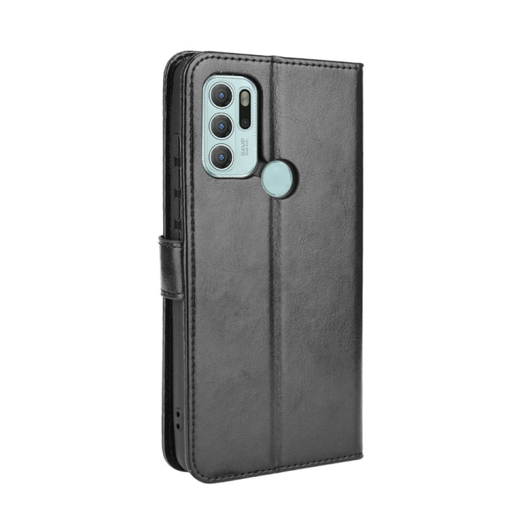 For Motorola Moto G60S Crazy Horse Texture Horizontal Flip Leather Case with Holder & Card Slots & Lanyard