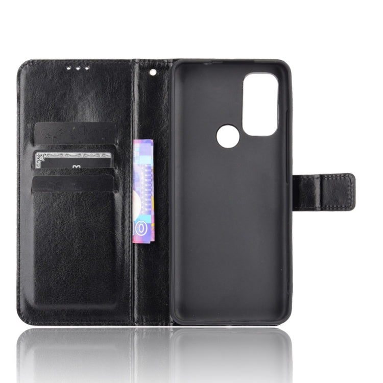 For Motorola Moto G60S Crazy Horse Texture Horizontal Flip Leather Case with Holder & Card Slots & Lanyard
