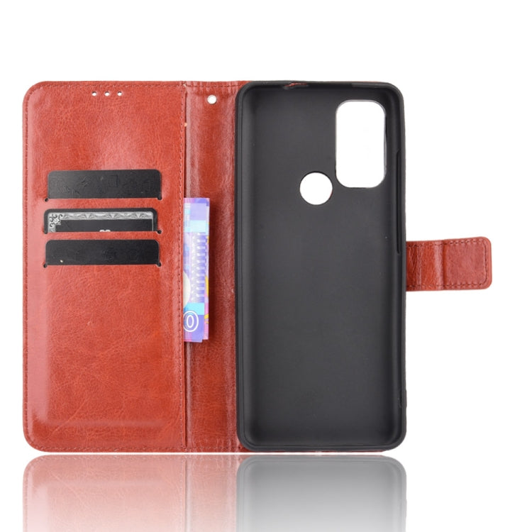 For Motorola Moto G60S Crazy Horse Texture Horizontal Flip Leather Case with Holder & Card Slots & Lanyard